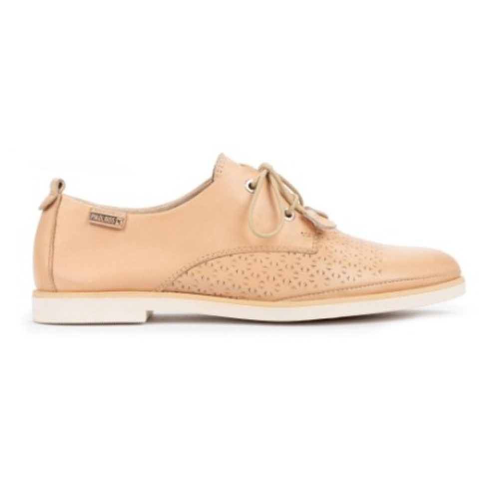 Pikolinos Santorini Oxford Flats Nude Leather Perforated Tassels Twee 42 US 12